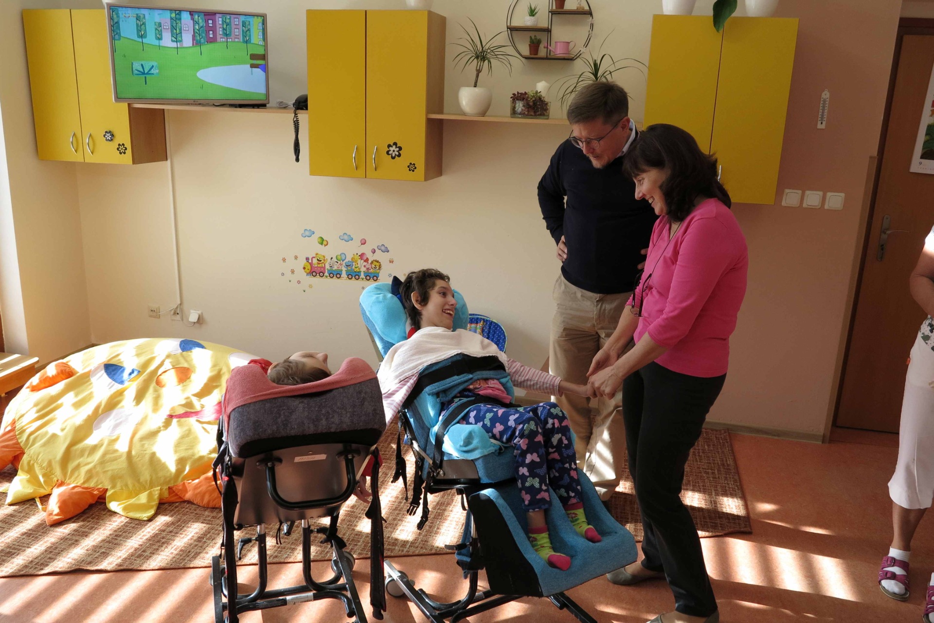 Návštěva Domova pro postižené děti Lila Otnice s paní ředitelkou Ludmilou Pšenákovou